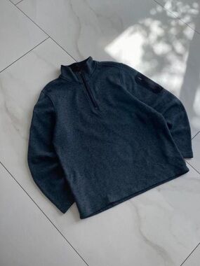Dark grey quarter zip fleece